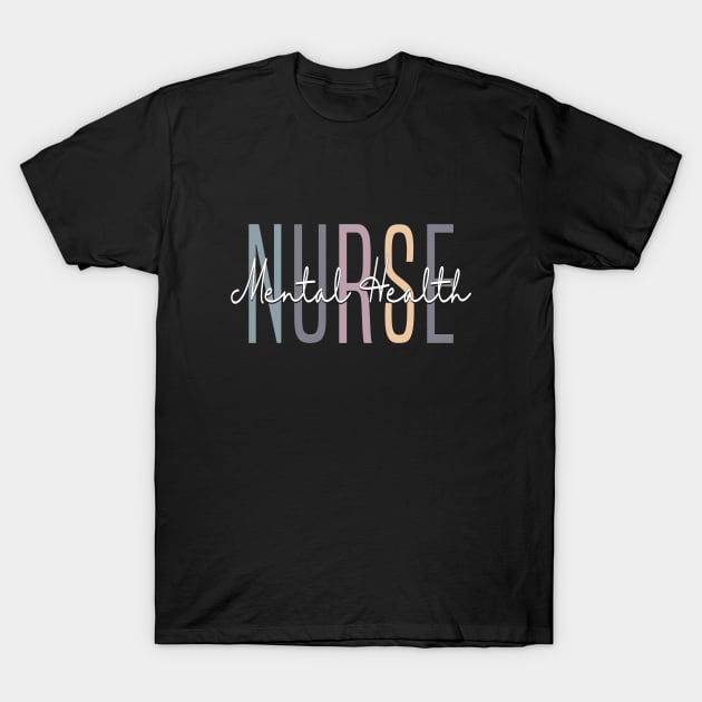 Vintage Psychiatric Mental Health Nurse Psych Nurse Nursing T-Shirt by Flow-designs
